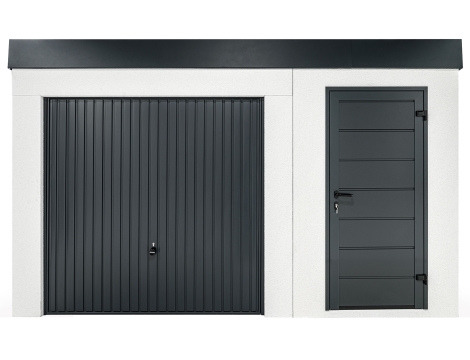 GARDEON® Gartenhaus mit Türen und Hörmann-Garagentor